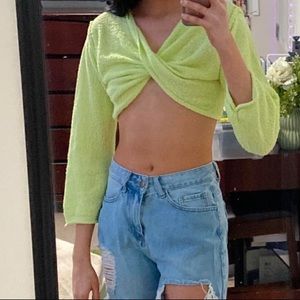 Urban Outfitters Twisted Cropped Sweater